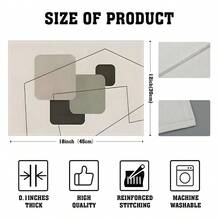 4pcs/6pcs Set, White Striped Theme, Vibrant Modern Creative Placemat Set - High Quality Linen Material Easy To Clean, Suitable For Kitchen Dining Room Decor Placemats, Holiday Party Table Decorations, Home Decor - Beige - View 7