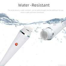 Cepillo de limpieza facial recargable, exfoliante y masajeador eléctrico facial para una limpieza en profundidad con 3 velocidades ajustables y resistente al agua. Incluye 4 cabezales de cepillo Whitez001
