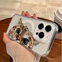 Cute Tabby Cat Peeking Playfully Upside Down  Magnet Phone Case Element-Design Phone Case,Suitable For Men And Women. Simple And Unique Phone Case. Stylish Phone Case For IPhone 16PROMAX 15PROMAX 14PROAMX 13PROMAX 12PROMAX 11PROMAX XS XR X 7 8 Plus Pro Max Mini. Best Gift For Friends, Family And Friends, With Anti-Drop Protection - Trong sáng - Xem 3