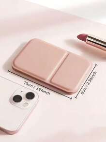 1Pc Portable Makeup Mirror, Solid Color, Simple, Portable, Foldable, Cute Pocket Mirror Best Gifts Birthday Graduation