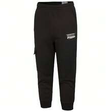Puma Running Training Breathable Sports Casual Cropped Pants - Black - View 1