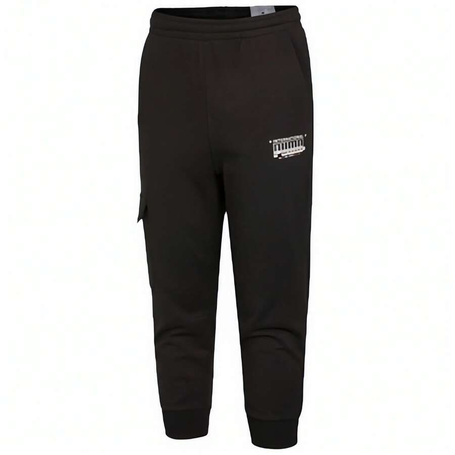 Puma Running Training Breathable Sports Casual Cropped Pants - Black - View 1