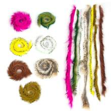 1 Pc 35cm Length Lure Fly Tying Material, Rabbit Hair Camouflage Fly Tying Hook Making Material, Saltwater Lure Fishing Tackle