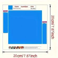 New 5D Diamond Painting DIY Kit - Land Gnome Theme Pattern, Frameless Canvas Diamond Art, Multiple Sizes, Colorful Mosaic Wall Decor Suitable For Living Room, Bedroom, Study, Holiday Party, Home Decor & Gift