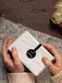 500pcs-Handmade Lollipop Baking Stickers,Thank You Long Label Seal Stickers For Cake Boxes/Jars/Coffee Cups/Bottles,Self-Adhesive Bread Stickers,Tamper Evident Seal Labels For Gift Packaging