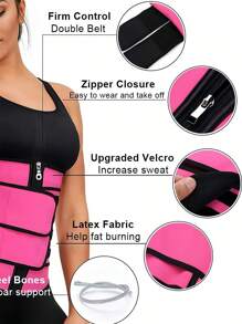 1pc Waist Trimmer Belt, Neoprene Ab Waist Trainer Corset, Sweat Enhancer Slimming Body Shaper Waist Cincher Exercise Waist Belt Suitable For Workout Home Sports And Walk
