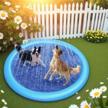 Zerbino doccia per animali domestici in PVC spesso, vasca da bagno portatile, piscina da esterno per giocare con l'acqua, giocattolo interattivo per l'estate