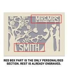 Personalized Anniversary Card Gifts For Him Her Custom Wedding Anniversary Card Mr And Mrs Gifts Laser Paper Cut Cards