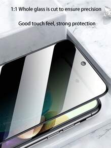 2 Stücke 9H Seidentextildruck Datenschutzglas, stoßfest und kratzfester Datenschutzbildschirmschutz kompatibel mit iPhone 16 Pro Max 15 14 13 12 11 Serie mit Randverstärkung, splittergeschützt, für Büro/Bahn Datenschutz Handyschutzfolie, Geschenk für Geburtstag, Familie, Freunde, Handyzubehör
