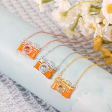 Custom Photo Projection Camera Necklace Personalized Projection Necklace With Picture Inside Customized Picture Necklace Jewelry Gifts For Women Mom Girlfriend Wife