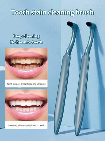 1/2/3pcs Teeth Cleaning Brush, Deep Cleaning Oral Cavity Portable Teeth Cleaner For Interdental Care, Manual Plaque Removal Brush For Deep Teeth Cleaning - Portable Dental Plaque Remover Oral Care Tool, Ergonomic L-Shaped Design, No Power Or Battery Required, Fragrance-Free.
