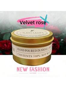 1 支香薰蜡烛，适合母亲或女士；罐装蜡烛，适合家居香薰、沐浴、瑜伽；天然大豆蜡持久燃烧，高端、浪漫、香薰蜡烛、家居装饰、生日、情人节香薰蜡烛，送给女士的绝佳礼物