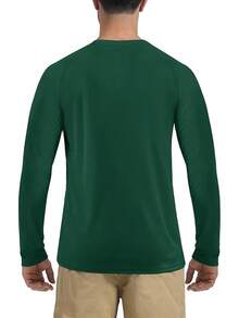 Boladeci Men's UPF 50 Sun Protection UV SPF Shirts Long Sleeve Lightweight Quick Dry Swim T-Shirts Rash Guard - Dark Green - View 6