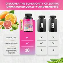 Zoyava Hormone Balance Complex – Vegan Supplement With Myo-Inositol, D-Chiro Inositol & 13+ Nutrients For PCOS, Mood & Cycle Health – 90 Capsules - 1 PC - View 3