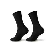5/10 Pairs/Sets Of Men's Spring And Summer Solid Color Mid-Tube Socks Combination Suitable For Daily Use In The Gym, Fall