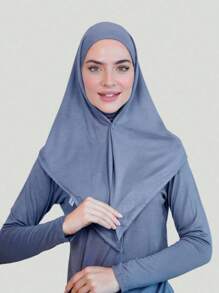 1 pièce Foulard triangulaire antidérapant et respirant pour femmes, bonnet de doublure de couleur unie décontracté, peut être utilisé comme bandeau de sport, confortable et frais pour un port quotidien