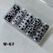 5 pièces Nouveaux autocollants de transfert pour nail art de style INS, comprenant des marguerites, des fleurs ditsy, des carreaux, des imprimés de vache, des petits animaux, des étoiles et des fleurs, du marbre, de la galaxie et des designs français. Convient pour les livres, la papeterie, les bureaux, les murs, les tablettes, la décoration en verre, le scrapbooking. Excellent cadeau pour la famille et les amis.