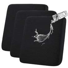 Set Of 4 Patio Cushion Covers For Outdoor/Indoor, 100% Waterproof Outdoor Seat Cushion Slipcover For Patio Furniture Sectional Sofa - 黑色 - 查看 6