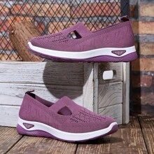 Zapatos: zapatos casuales para mujer, de tela transpirable y cómoda, para caminar por la carretera.