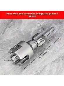 2 Pieces Set Of Integrated Internal And External Thread Precision Machining Tools, Compatible With 4/6mm NPT Water Pipe Broach Pipe Thread Repair Tool | Aluminum Alloy Thread Set | Suitable For PPR/PVC/Copper | Non-Slip Handle