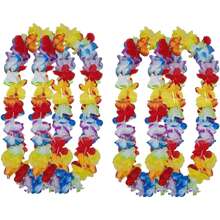 AFYPRTY Set de 10 leis hawaianos, leis aloha de luau, perfectos para disfraces hawaianos elegantes, suministros para fiestas con temática de playa, regalos de decoración tropical, accesorios de decoración para fiestas con temática hawaiana en la piscina para adultos