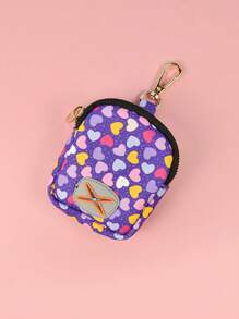 1pc Valentine's Day & New Year Gift, High Quality Designer Cute Gold Metal Dog Poop Bag Holder, Compatible With Any Leash (No Poop Bags & Leash Included)