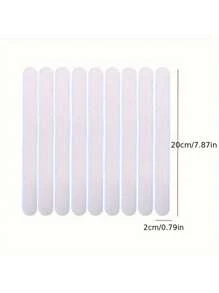 5pcs Transparent Non-Slip Stickers For Bathroom, Shower, And Stairs - Versatile Sizes & Shapes, Easy Apply Bathroom Accessories Bathroom Organizer