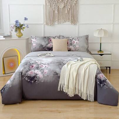 Soft Down Comforter Set - Best 2/3 Piece Duvet Cover Bedding Set - Includes 1 Bed Skirt And 1/2 Pillow Shams - Affordable, High Quality, Fits Twin, Queen, King, Full Size Down Comforter Bedding Set