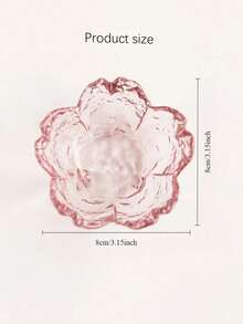 Conjunto de tazones para mojar de vidrio con diseño de flores de cerezo - Adecuado para aperitivos, postres, frutas y salsas - Bordes dorados elegantes, perfecto para cocinas y restaurantes del hogar, útiles escolares