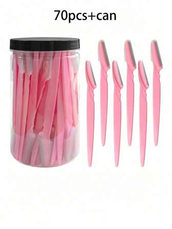 70件/50件/30件/20件装多色眉毛修剪器和剃须刀套装，眉毛修剪器和剃须刀，去角质和脱毛工具，身体毛发修剪器和面部及眉毛剃须刀套装，长柄刀片配精密保护盒，多功能眉毛修剪器，适用于比基尼或旅行，化妆，价格实惠，房间装饰，梳妆台，旅行，卧室，化妆配件，眉毛剃刀，价格实惠，圣诞礼物，化妆品，化妆工具，便宜货，礼物，女士礼物，圣诞礼物