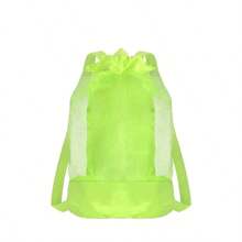 1 pieza Bolsa de almacenamiento plegable multifuncional, bolsa de malla para juguetes de playa, organizador de almacenamiento, bolso de mano, organizador de juguetes de viaje de gran capacidad, portátil para el verano - Varios colores disponibles