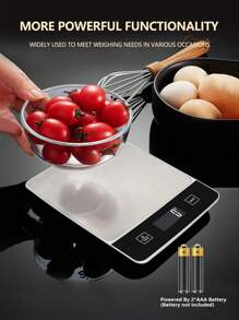 1 Báscula de cocina profesional con cambio de unidad, pantalla de alta definición de 10 KG, con cambio de unidades G/Kg/Oz/etc, para pesar té, alimentos, utensilios de cocina (No incluye baterías complementarias) [Oferta de Año Nuevo]