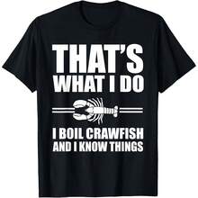 Funny T-Shirt With Boiling Crayfish Design For Lobster Lovers - Black - View 1