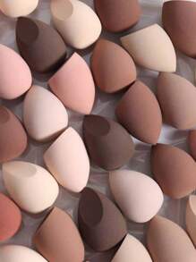 6pcs Makeup Sponge, Random Shape, Suitable For All Skin Types, Latex-Free Multi-Purpose Makeup Sponge For Liquids, Creams And Powders, No Stripes, Smooth Make-Up Applications, Simple And Beautiful, Easy To Carry.