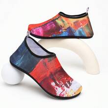 Women's Graffiti Style Water Shoes, New Design Indoor Yoga Shoes, Breathable Comfortable Non-Slip Anti-Cut Leisure Holiday Wetland Shoes