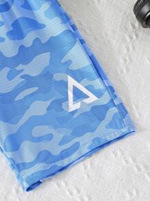 1 pieza Shorts de verano para niño pequeño, aptos para playa, deportes al aire libre, transpirables y cómodos para uso casual