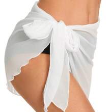 1/2 Pieces Women Beach Sarong Bathing Suit Wrap Skirt Sheer Bikini Swimsuit Cover Ups For Swimwear - Multicolor - View 5