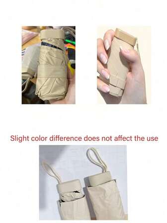 Small Folding Umbrella, Mini Pocket Waterproof Portable Travel Umbrella,Sun Umbrella Female Sunscreen UV Protection Sun And Rain Umbrella Two-In-One Mini Five-Fold Ultra-Light And Compact Portable,Mini Travel Umbrella, Small And Compact Portable Umbrella For Sunny And Rainy Days, Windproof Sunshade, 99% UV Protection, Suitable For Women And Men