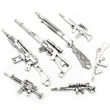 5 piezas de accesorios de aleación de metal con diseño de lanza de arpón para hacer joyas, colgantes, collares, llaveros y manualidades