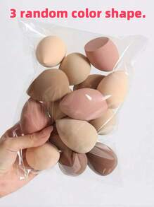 6pcs Makeup Sponge, Random Shape, Suitable For All Skin Types, Latex-Free Multi-Purpose Makeup Sponge For Liquids, Creams And Powders, No Stripes, Smooth Make-Up Applications, Simple And Beautiful, Easy To Carry.