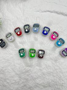 Glitzernder Strass-Fingerring Tally Counter, Mini Handtally Counter, Max Zählung 99999