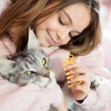 50 piezas Juguetes para gatos Muelle espiral de plástico, Juguetes para gatos Muelle espiral, Juguetes para gatos y gatitos, Para batear, masticar, cazar y juego activo y saludable