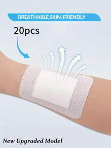20PCS/5PCS Medical Wound Dressing Patch, Breathable Edge Gauze Pad, Wound Waterproof Patch Medical Sterile Patch Self-Adhesive Wound Dressing Patch For Emergency Kit Bag