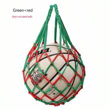 1 pezzo Borsa a rete in nylon spesso per il trasporto di pallavolo, pallacanestro, pallone da calcio, borsa per l'allenamento sportivo