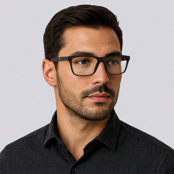 ILOOK Armação Masculina Para Grau Retangular Leve Confortável Moderna