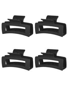 4 piezas Pinzas para el cabello con diseño de garra de nube, pinzas flexibles y cómodas, garras elásticas para el cabello, pinzas para cola de caballo adecuadas para cabello grueso o fino, accesorios de belleza para mujeres y niñas, accesorios para el cabello de moda en invierno