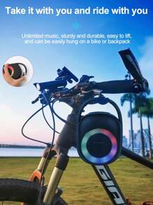 Mini Bluetooth Speaker CLIP 5 Pro, Wireless Bluetooth Speaker, Outdoor, Clip Design, Support SD Card, RGB Colorful Lights