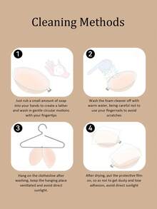 2 Paar unsichtbare Brustaufkleber, wiederverwendbare brustfreie vordere verschließbare unsichtbare Nippel Patches für Frauen, rückenfreier, trägerloser BH, nahtloser selbstklebender Silikon-Nippel Cover Aufkleber für Hochzeitskleider Wäsche - Aprikosenfarben - Übersicht 9