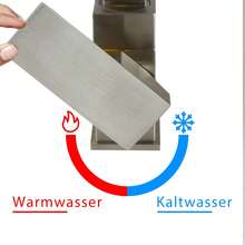 Grifo de cocina de acero inoxidable con acabado cepillado, de alta presión y mezclador, con giro de 360°, grifo de fregadero de cocina de 34 cm con palanca única para fregadero, jardín y baño