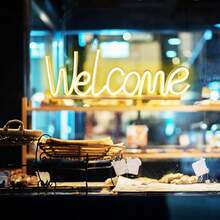 1pc Illuminated LED Light Box, Black LED Letter Light Box For Home Theatre, DIY Word Combination, Family Activities, Home Decor Lighting, Alien/Rabbit Neon Light For Girl Bedroom - White - View 57